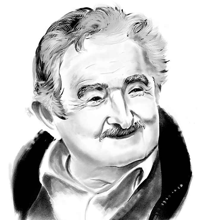 José Mujica. ILUSTRACIÓN: LUIS GONZÁLEZ/ LA PRENSA