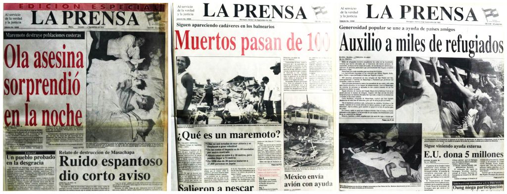 Maremoto, Nicaragua, Tsunami, Pacífico