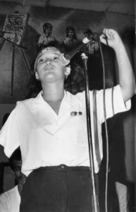 Tras su recuperación Brenda continuó siendo parte de la Juventud Sandinista. Foto Cortesía del Instituto de Historia de Nicaragua y Centroamérica 