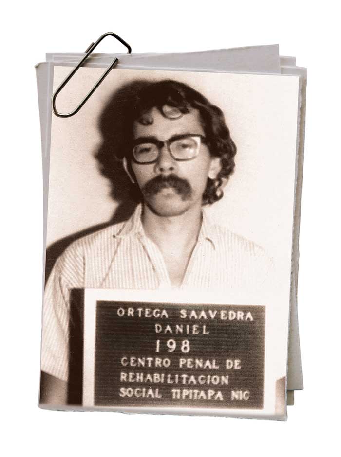 Daniel Ortega. Foto del expediente cuando ingresó a la cárcel