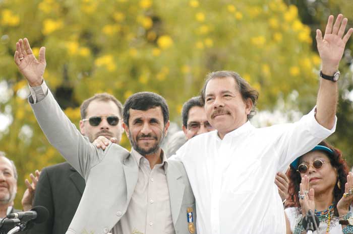 Daniel Ortega es el único aliado centroamericano de Ahmadinejad.