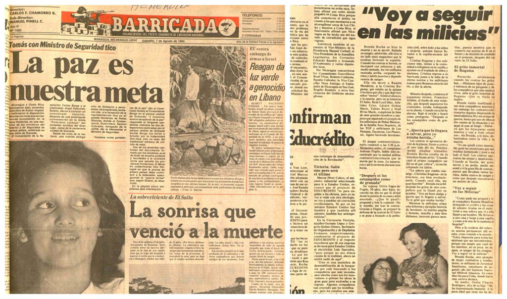 Brenda Rocha fue bautizada popularmente como "la sonrisa de Nicaragua".
