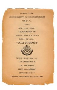 Al final de este documento oficial de los masones se encuentra un fragmento del Manifiesto Luz y Verdad, escrito por Sandino en 1931. Debajo de su nombre se lee en abreviaturas de la masonería “Columna del Maestro Masón Responsable de la Logia Simbólica”. 

Foto cortesía: IHNCA - UCA