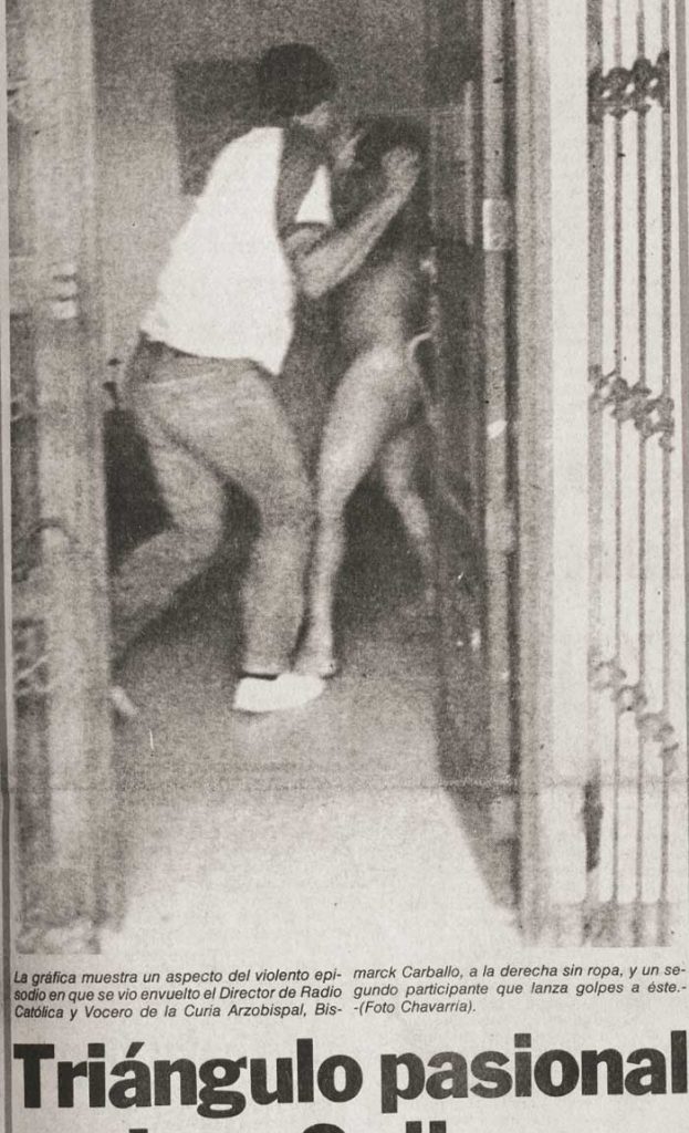 En la primera plana del diario Barricada del 13 de agosto de 1982,