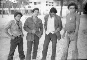En Cuba. Micón, Charrasca, Piscis y Chivo Pando. 