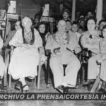 Doña Julia García junto a su hijo Anastasio Somoza García y otros familiares.